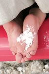 Feet - Oksana C - 2011-11-03 Hot girl on cold snow