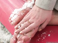 Feet - Oksana C - 2011-11-03 Hot girl on cold snow