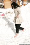 Feet - Oksana C - 2011-11-03 Hot girl on cold snow