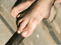 Feet - Olesya - 2013-01-13 Playful barefoot redhead