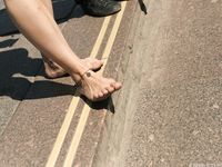 Feet - Olesya - 2013-01-13 Playful barefoot redhead