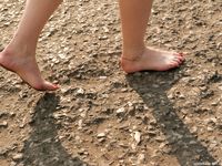 Feet - Olga A - 2010-10-20 Hot asphalt and high arches