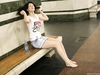 Feet - Olga A - 2010-10-20 Hot asphalt and high arches