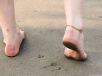 Feet - Olga A - 2010-10-20 Hot asphalt and high arches