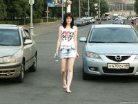 Feet - Olga A - 2010-10-20 Hot asphalt and high arches