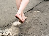 Feet - Olga A - 2010-10-20 Hot asphalt and high arches