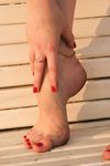 Feet - Olga A - 2010-10-20 Hot asphalt and high arches