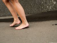 Feet - Olga F - 2015-11-13 A tiny barefoot girl