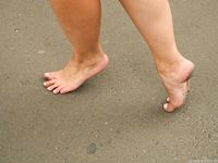 Feet - Olga F - 2015-11-13 A tiny barefoot girl
