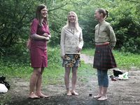 Feet - Olya with friends - 2006-02-15 Fire and glass test for bare feet