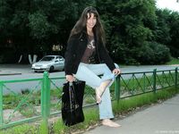 Feet - Sofia - 2008-08-14 Barefoot at home and outside