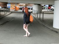 Feet - Sofia B - 2017-04-07 A barefoot redhead's trip