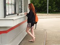 Feet - Sofia B - 2017-04-07 A barefoot redhead's trip