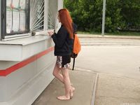 Feet - Sofia B - 2017-04-07 A barefoot redhead's trip