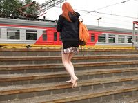 Feet - Sofia B - 2017-04-07 A barefoot redhead's trip