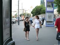 Feet - Sveta + Lena B - 2004-11-14 In the center of Moscow