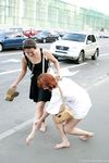 Feet - Sveta + Lena B - 2004-11-14 In the center of Moscow