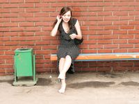 Feet - Svetlana A - 2007-08-23 Charming barefoot brunette