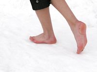 Feet - Tamara -  2009-05-27 Barefoot winter endurnce test