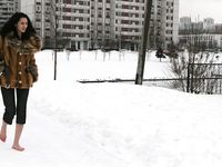 Feet - Tamara -  2009-05-27 Barefoot winter endurnce test