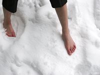 Feet - Tamara -  2009-05-27 Barefoot winter endurnce test