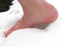 Feet - Tamara -  2009-05-27 Barefoot winter endurnce test