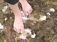 Feet - Tamara -  2009-05-27 Barefoot winter endurnce test