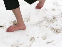 Feet - Tamara -  2009-05-27 Barefoot winter endurnce test