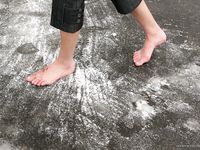 Feet - Tamara -  2009-05-27 Barefoot winter endurnce test