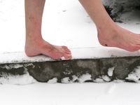 Feet - Tamara -  2009-05-27 Barefoot winter endurnce test