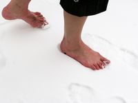 Feet - Tamara -  2009-05-27 Barefoot winter endurnce test