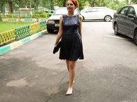 Feet - Toria - 2013-08-24 Redhead beauty in blue dress