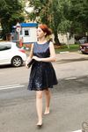 Feet - Toria - 2013-08-24 Redhead beauty in blue dress