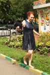 Feet - Toria - 2013-08-24 Redhead beauty in blue dress
