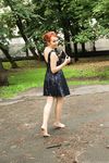 Feet - Toria - 2013-08-24 Redhead beauty in blue dress