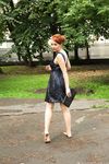 Feet - Toria - 2013-08-24 Redhead beauty in blue dress