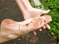 Feet - Toria - 2013-08-24 Redhead beauty in blue dress