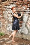 Feet - Toria - 2013-08-24 Redhead beauty in blue dress