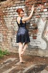 Feet - Toria - 2013-08-24 Redhead beauty in blue dress
