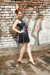 Feet - Toria - 2013-08-24 Redhead beauty in blue dress
