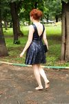 Feet - Toria - 2013-08-24 Redhead beauty in blue dress