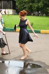 Feet - Toria - 2013-08-24 Redhead beauty in blue dress