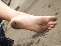 Feet - Toria - 2013-08-24 Redhead beauty in blue dress