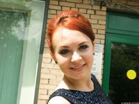 Feet - Toria - 2013-08-24 Redhead beauty in blue dress