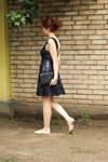 Feet - Toria - 2013-08-24 Redhead beauty in blue dress