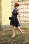 Feet - Toria - 2013-08-24 Redhead beauty in blue dress