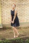 Feet - Toria - 2013-08-24 Redhead beauty in blue dress