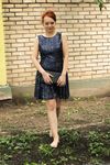 Feet - Toria - 2013-08-24 Redhead beauty in blue dress