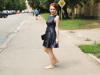 Feet - Toria - 2013-08-24 Redhead beauty in blue dress
