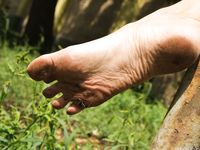 Feet - Toria - 2013-08-24 Redhead beauty in blue dress